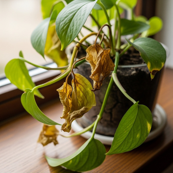 Cây trầu bà bị héo: Nguyên nhân và cách khắc phục hiệu quả 1 Cây trầu bà bị héo