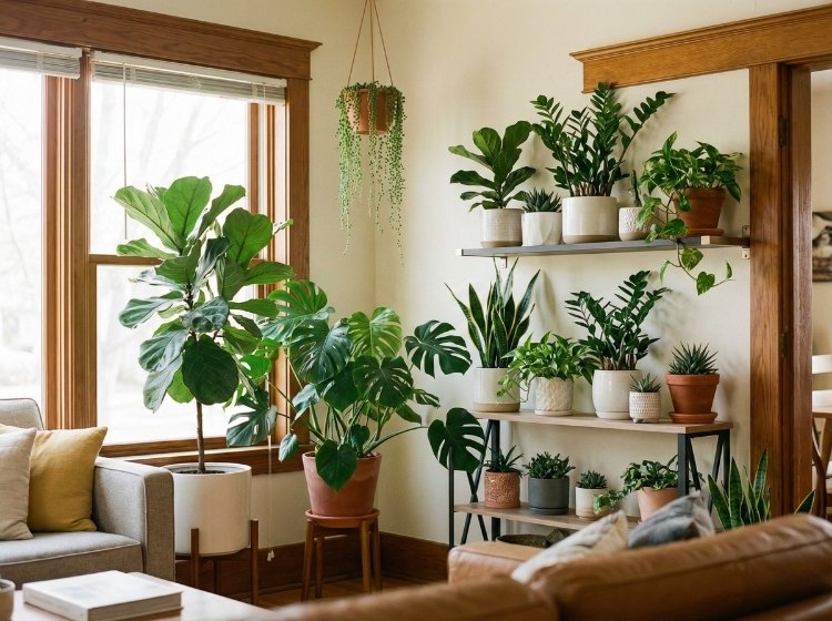 Các loại cây cảnh trang trí phòng khách 1