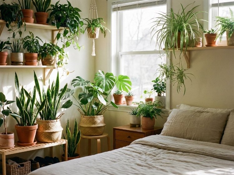 Các loại cây cảnh trang trí phòng ngủ 1
