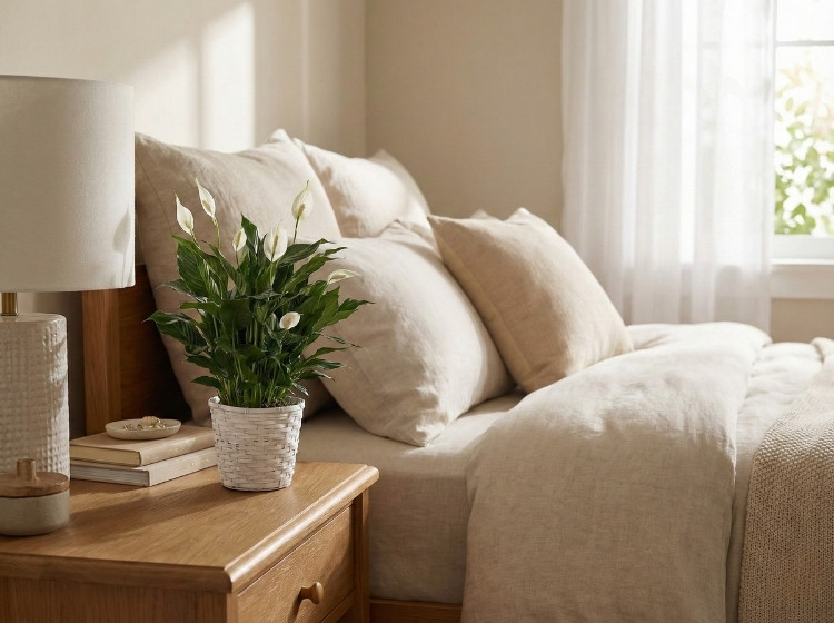 Đặt Cây Lan Ý trong phòng ngủ