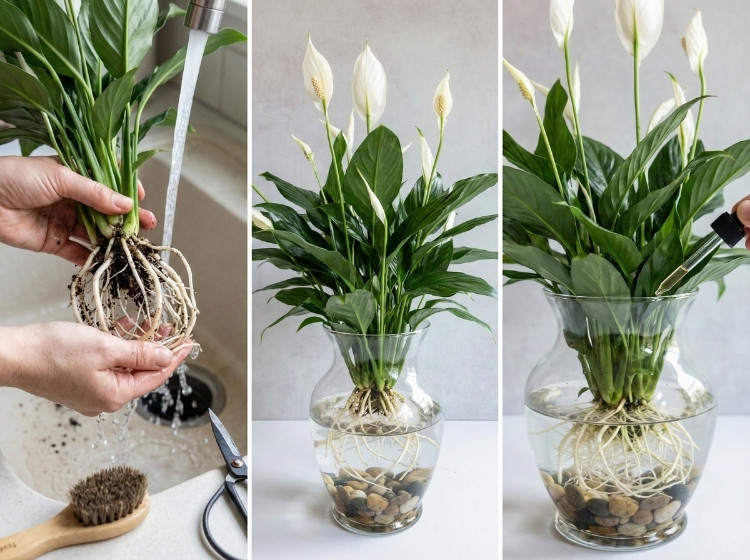 Quy trình trồng cây Lan Ý thủy sinh